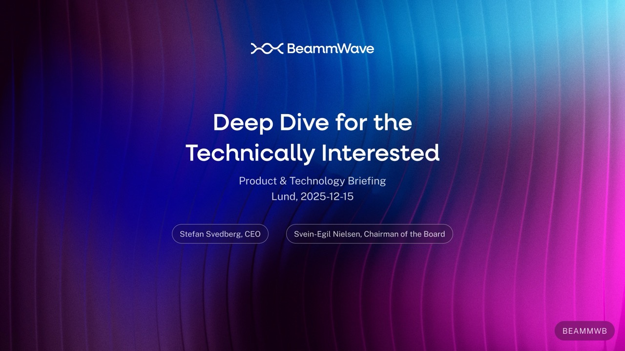 Deep Dive for the Technically Interested – Product & Technology Briefing