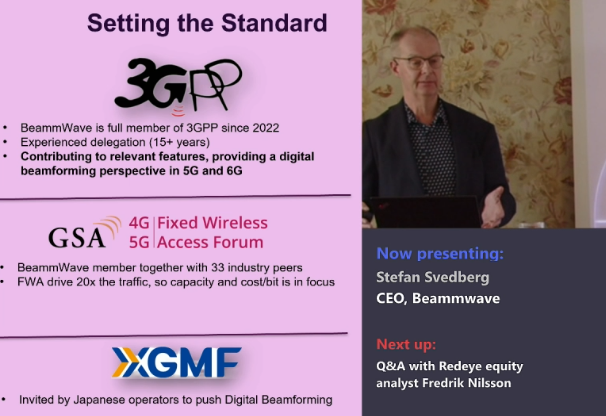 BeammWave – Redeye Investor Forum Gothenburg